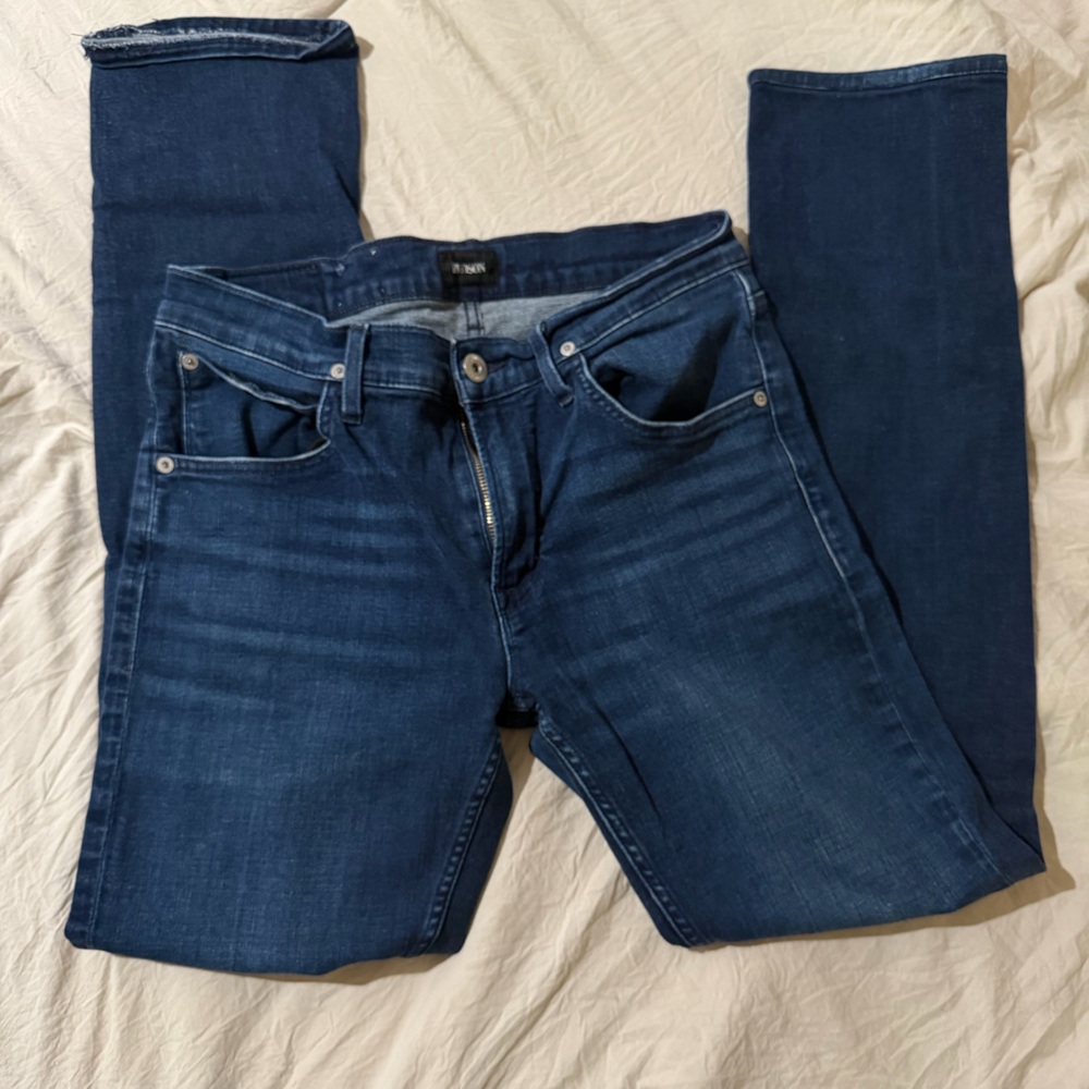 Hudson Jeans Dark Blue Straight Leg Women's Jeans